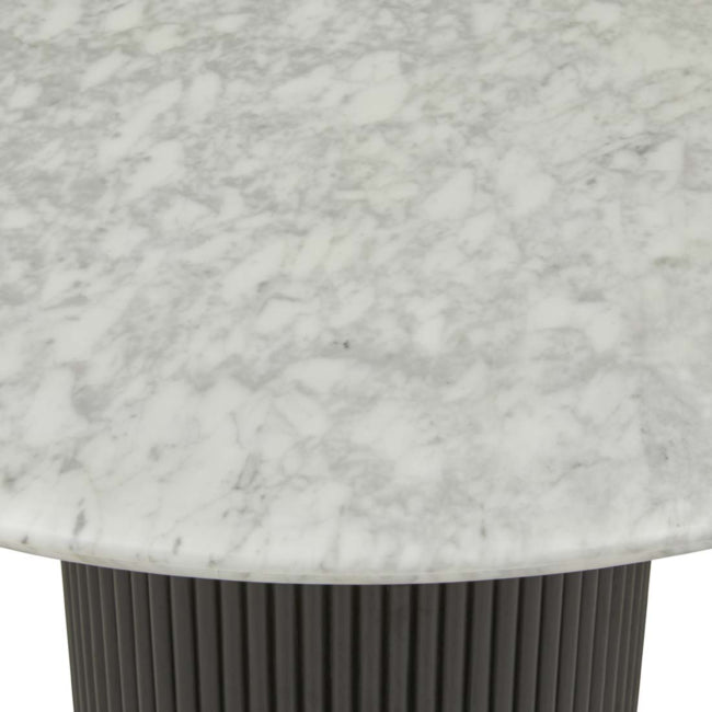 Benjamin Ripple Marble Dining Table - Putty/BrnVein - 1.2