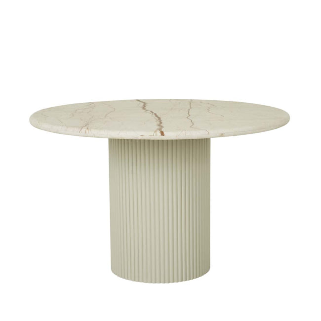 Benjamin Ripple Marble Dining Table - Putty/BrnVein - 1.2 – Kmode Interiors