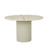 Benjamin Ripple Marble Dining Table - Putty/BrnVein - 1.2