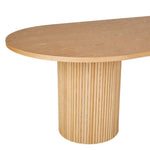 Benjamin Ripple Oval Dining Table - Natural Ash - 2.2