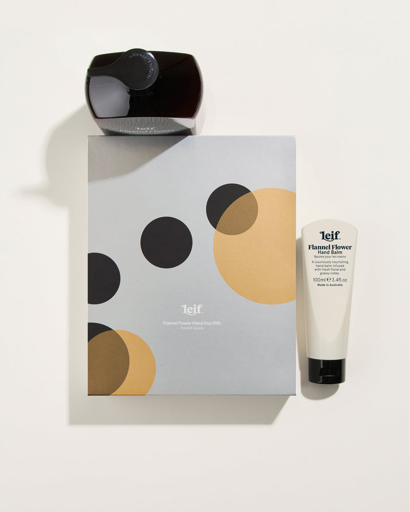 Limited Edition Holiday Flannel Flower Hand Duo Small