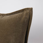 Evelyn Velvet Cushion - Olive