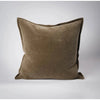 Evelyn Velvet Cushion - Olive