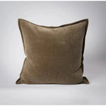 Evelyn Velvet Cushion - Olive