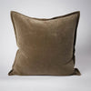 Evelyn Velvet Cushion - Olive