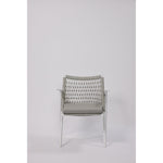 Kmode - Ines Outdoor Dining Chair - White/Grey