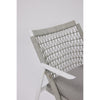 Kmode - Ines Outdoor Dining Chair - White/Grey