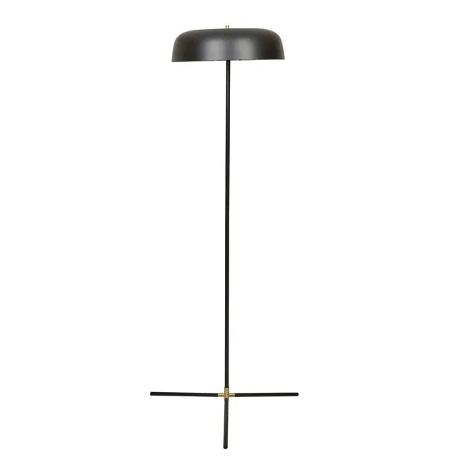 Easton Canopy Floor Lamp - Black Metal