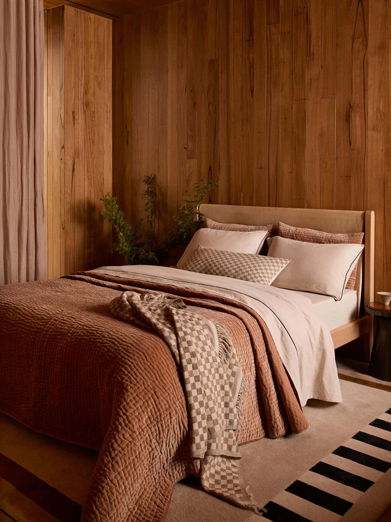 Cino Caramel Grand Cotton Velvet Quilt
