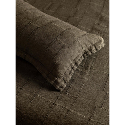 Palermo Olive French Linen Rectangle Cushion
