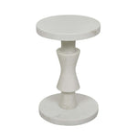 Rufus Classic Marble Side Table - White Marble