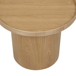 Classique Pedestal Side Table - Natural Ash