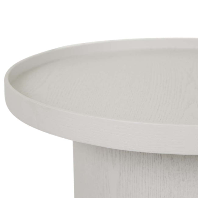 Classique Pedestal Side Table - Oyster Ash