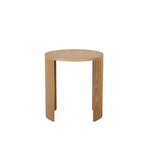 Oberon Crescent Side Table - Natural Ash