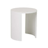 Oberon Crescent Side Table - White Grain Ash