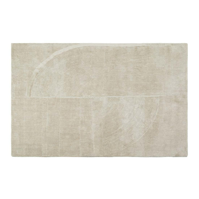 Bower Circle Rug - Pearl - 2.6m x 3.4m