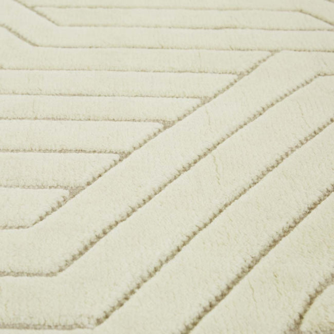 Bower Criss Cross Rug - Ivory - 2.6 x 3.4