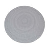 Harbour Braid Round Rug - Silver