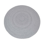 Harbour Braid Round Rug - Silver