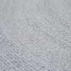 Harbour Braid Round Rug - Silver