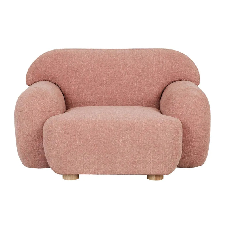 Sidney Plump Sofa Chair - Blush Pink