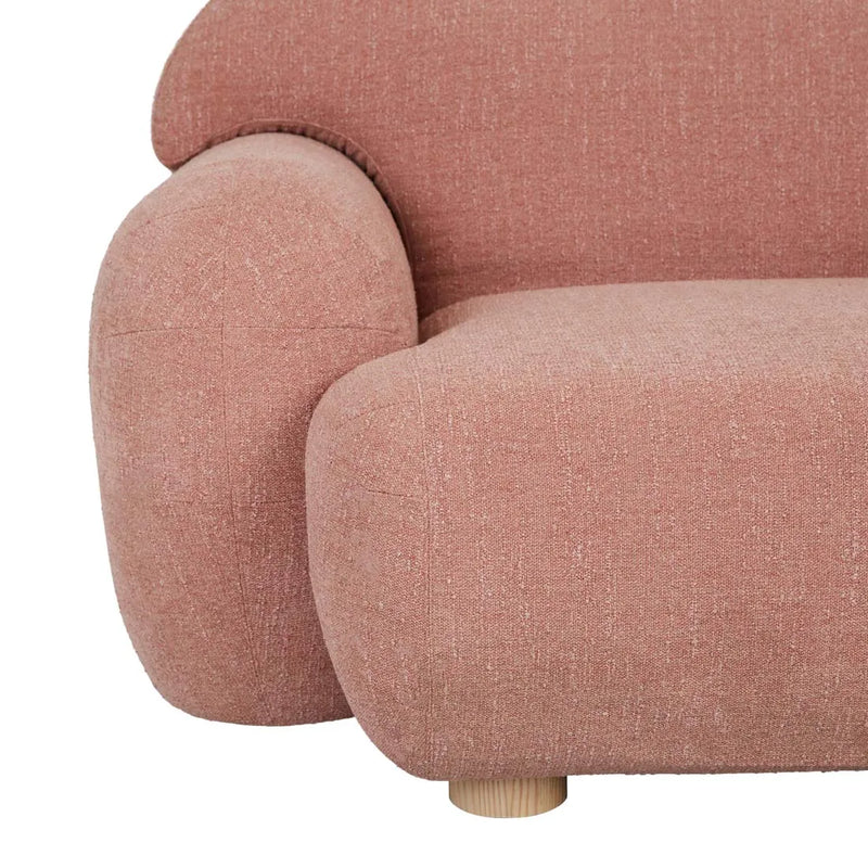 Sidney Plump Sofa Chair - Blush Pink