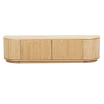 Oberon Crescent Entertainment Unit - Natural Ash