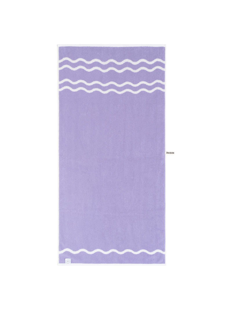 Bath Towel - Lilac/Ivory - Wave