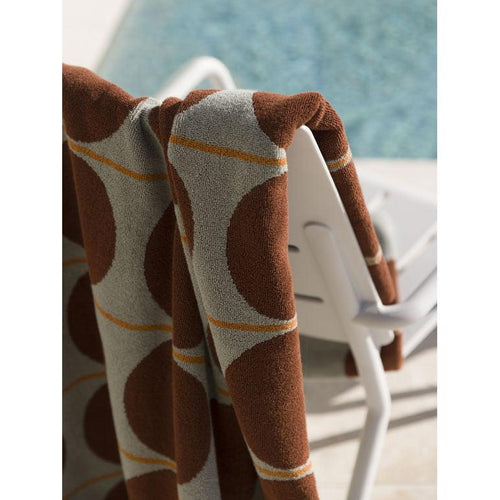 Abacus Beach Towel - Mist/Paprika