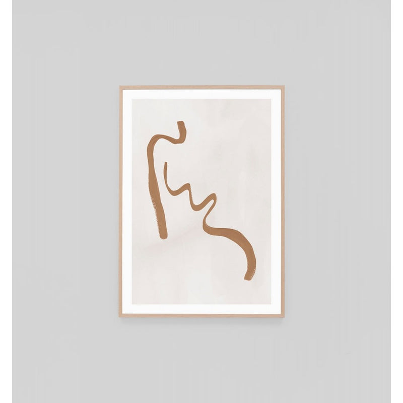 Abstract Figure Caramel 1 Print