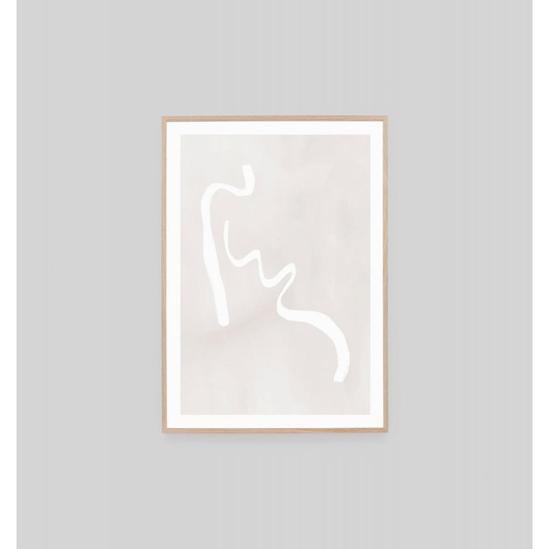 Abstract Figure Snow 1 Print