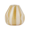Alice Glass Vase Ivory/Mustard