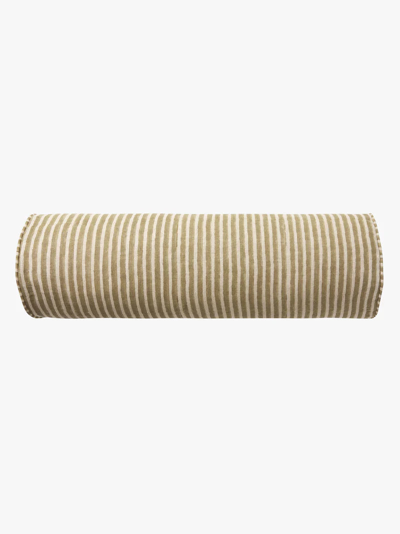 Margot Mocha Linen Bolster Cushion