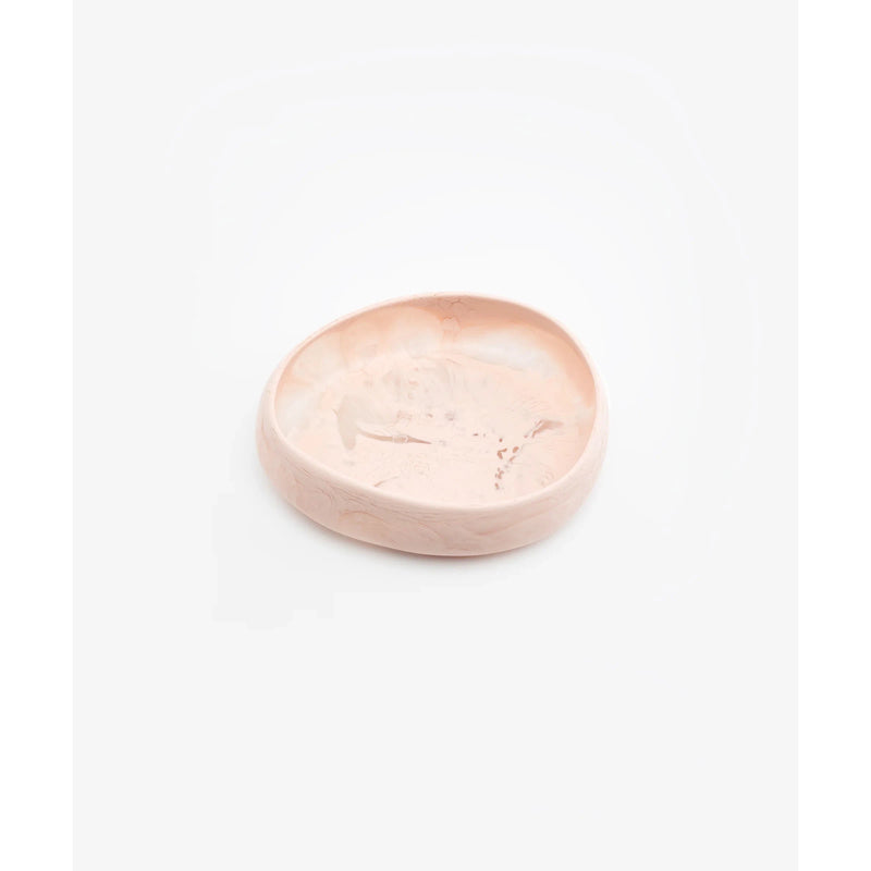 Medium Resin Rock Bowl - Rose Swirl
