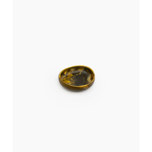 Small Resin Rock Bowl - Malachite