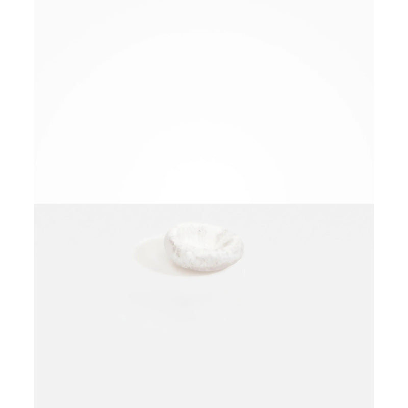 Medium Drift Dish Swirl White Clear