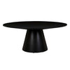 Classique Round Dining Table - Matt Dark Oak - 1.2 x 1.2