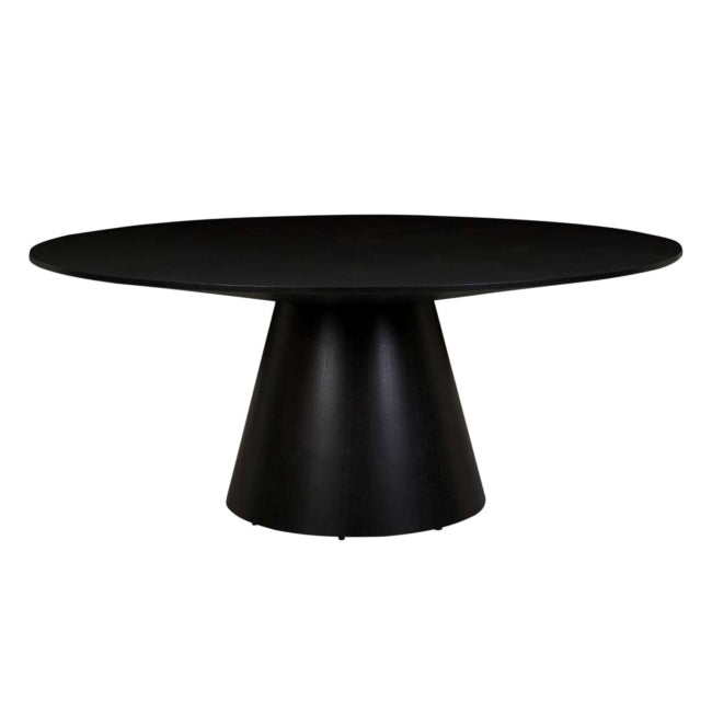 Classique Round Dining Table - Matt Dark Oak - 1.2 x 1.2