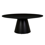 Classique Round Dining Table - Matt Dark Oak - 1.8 x 1.8