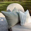 Luca Linen Outdoor Cushion - Pistachio