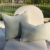 Luca Linen Outdoor Cushion - Pistachio