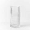 Vase Ripple Cylinder Clear