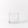 Vase Ripple Oval Clear