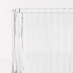 Vase Ripple Oval Clear