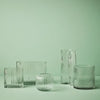 Vase Ripple Oval Clear