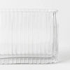 Vase Ripple Oval Clear