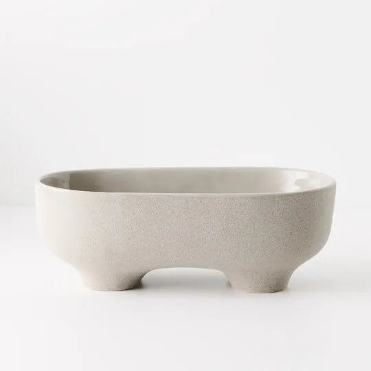 Bowl Pilu Footed Grey