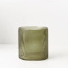 Vase Ripple Cylinder Olive