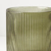 Vase Ripple Cylinder Olive