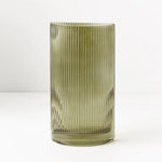 Vase Ripple Bookend - Olive